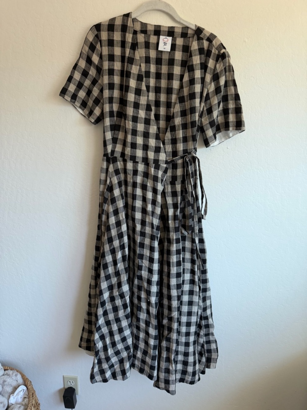 Son de Flor Linen Wrap Dress